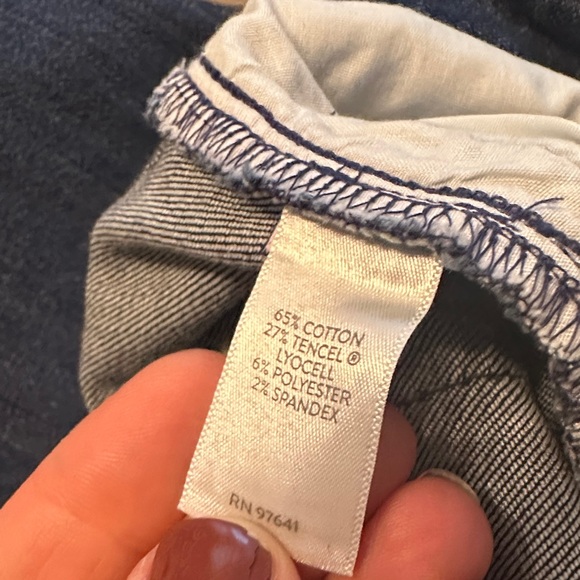 J. Jill Denim Dark Blue Authentic Fit Slim Ankle, 10 Tall - Picture 5 of 11